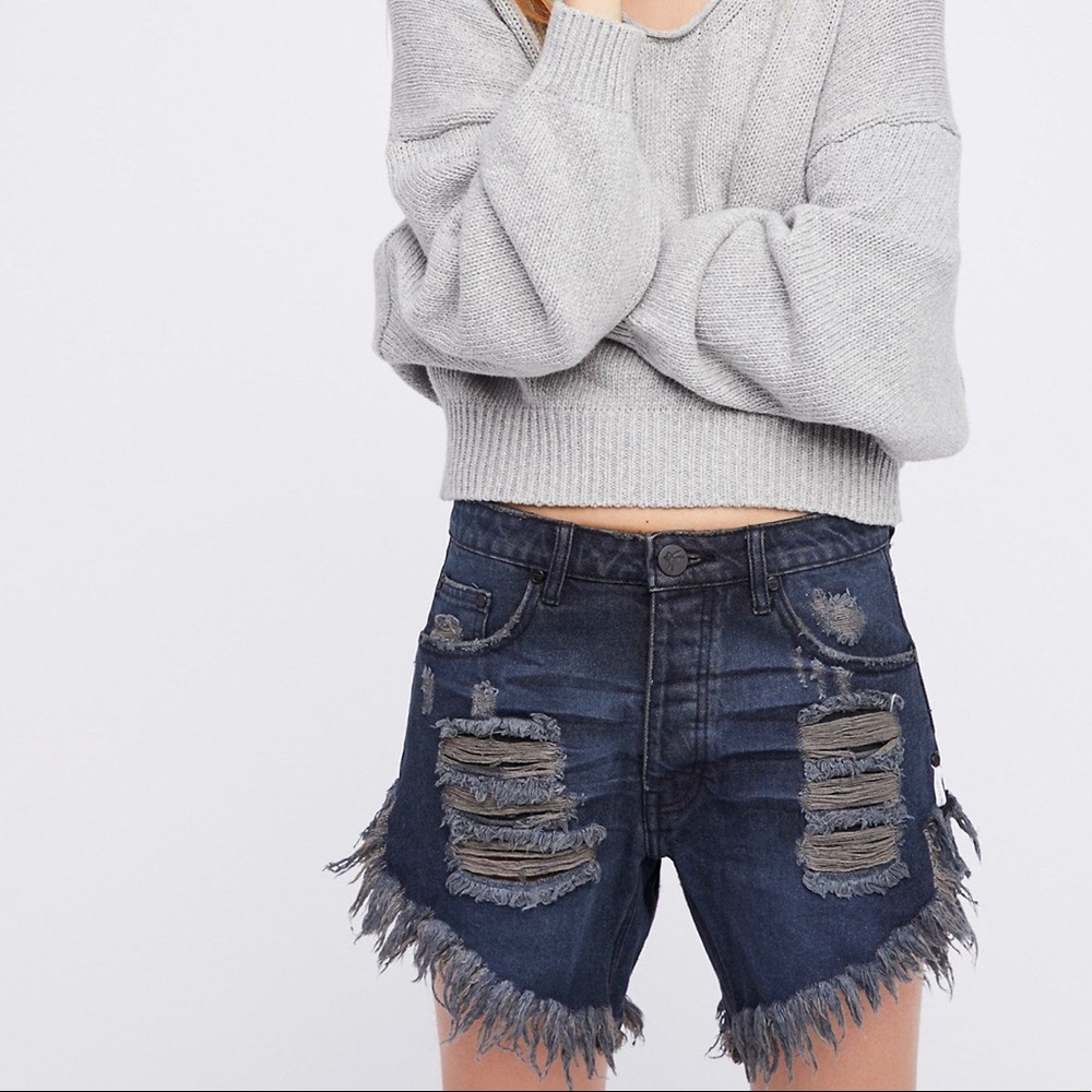 One Teaspoon Frankies Denim Shorts